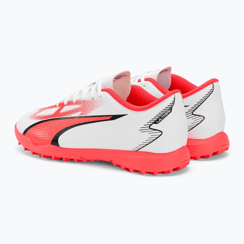 PUMA Ultra Play TT scarpe da calcio per bambini puma bianco/puma nero/arancio 3