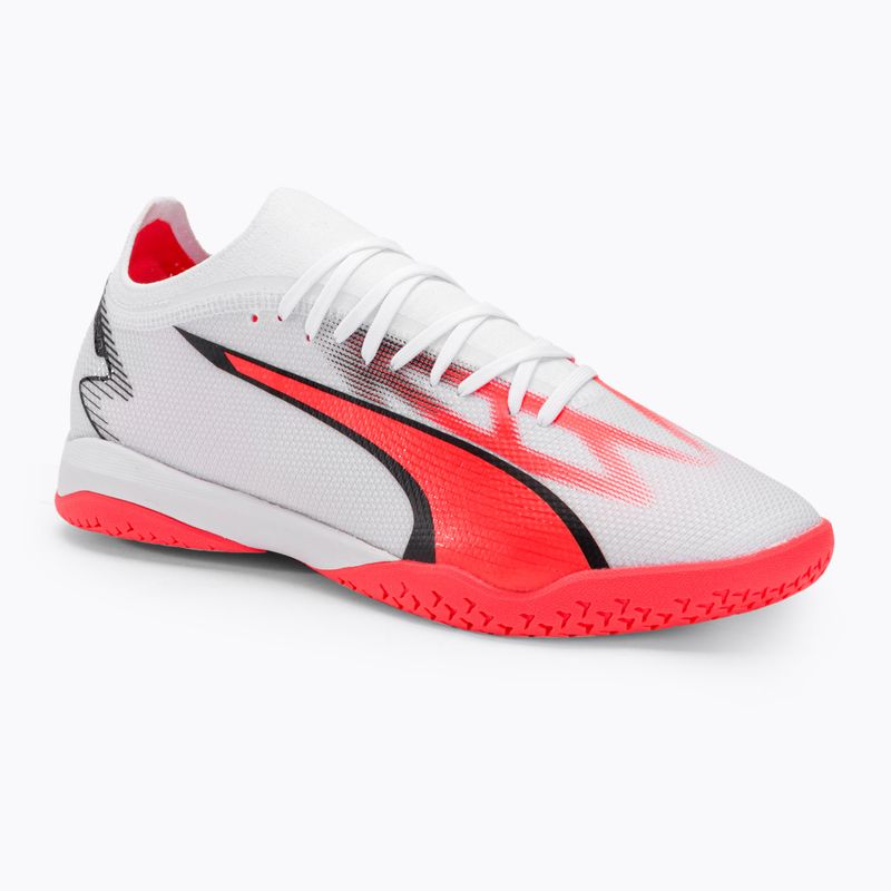 Scarpe da calcio PUMA Ultra Match IT da uomo puma bianco/puma nero/fire orchid