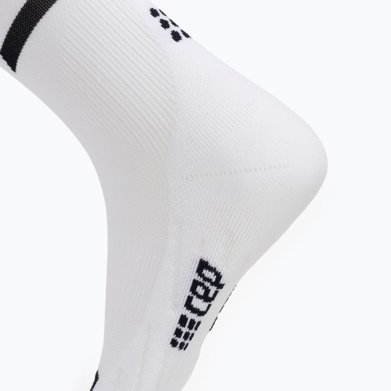 CEP Calze da corsa a compressione da donna 4.0 Mid Cut bianco 4