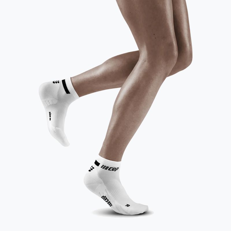 CEP Calze da corsa a compressione da donna 4.0 a taglio basso, bianco 5
