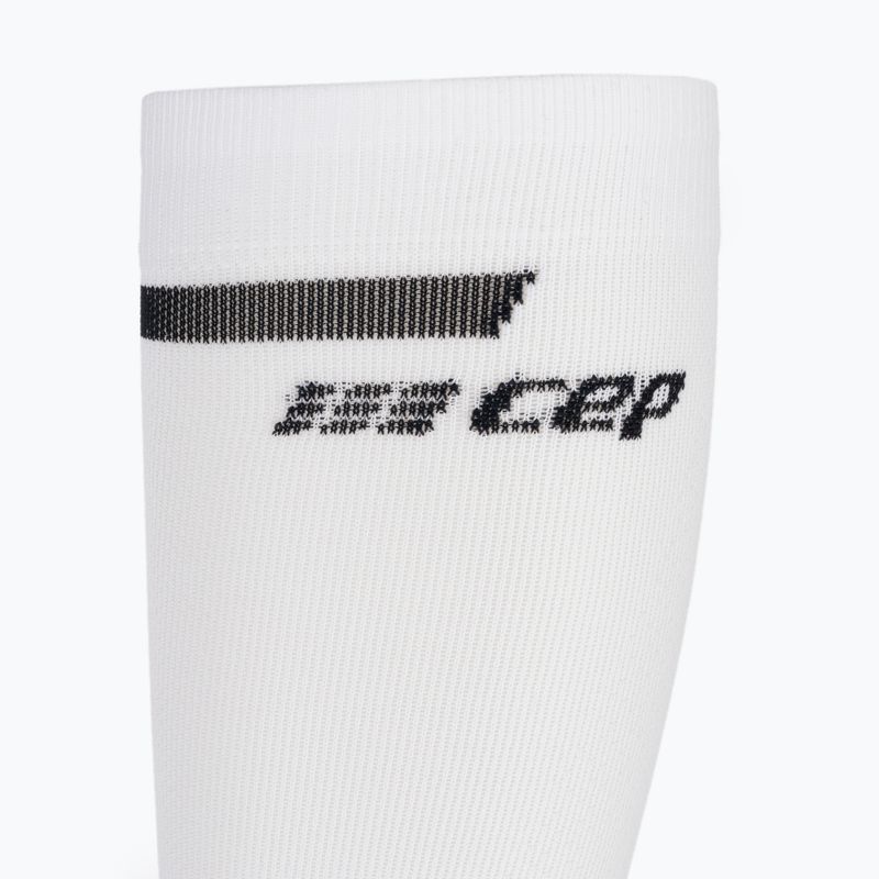 Fascia di compressione per polpacci CEP da uomo The run 4.0 bianco 3