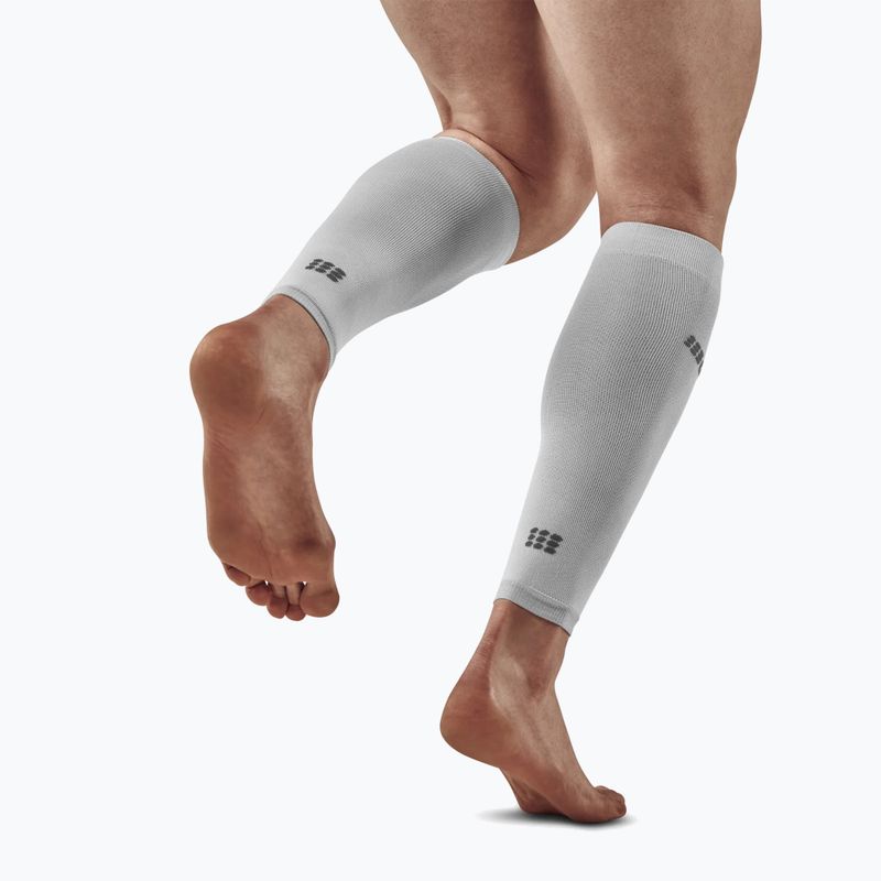 Fasce di compressione per polpacci CEP Ultralight carbon white da uomo 5