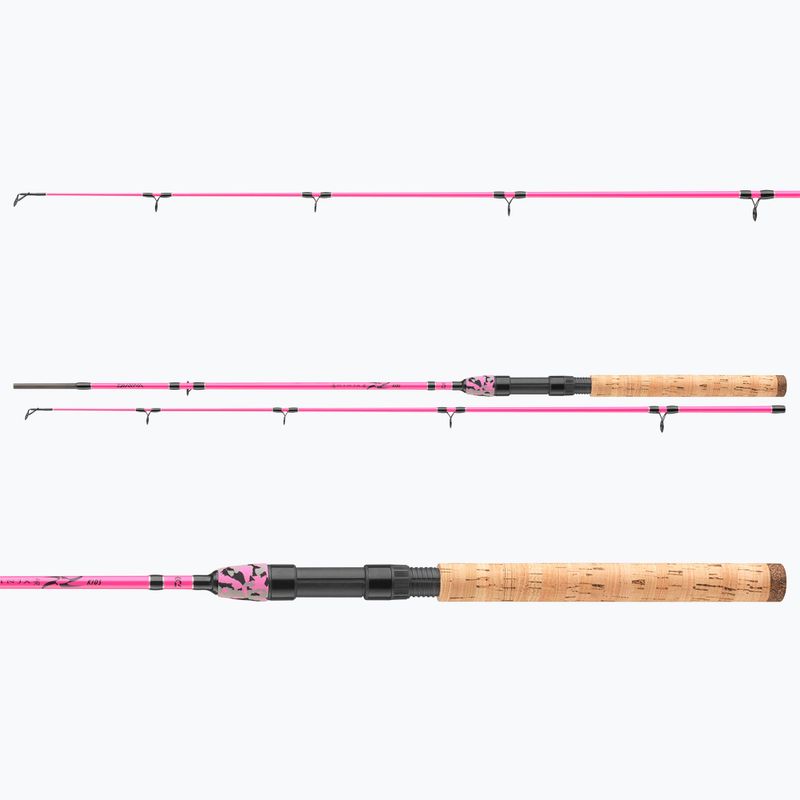 Canna da spinning Daiwa Ninja X Kids rosa
