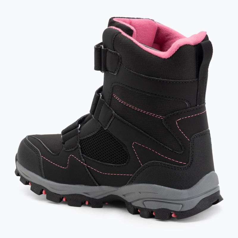 KangaROOS K-Robi KTX jet nero/rosa, stivali da neve per bambini 3