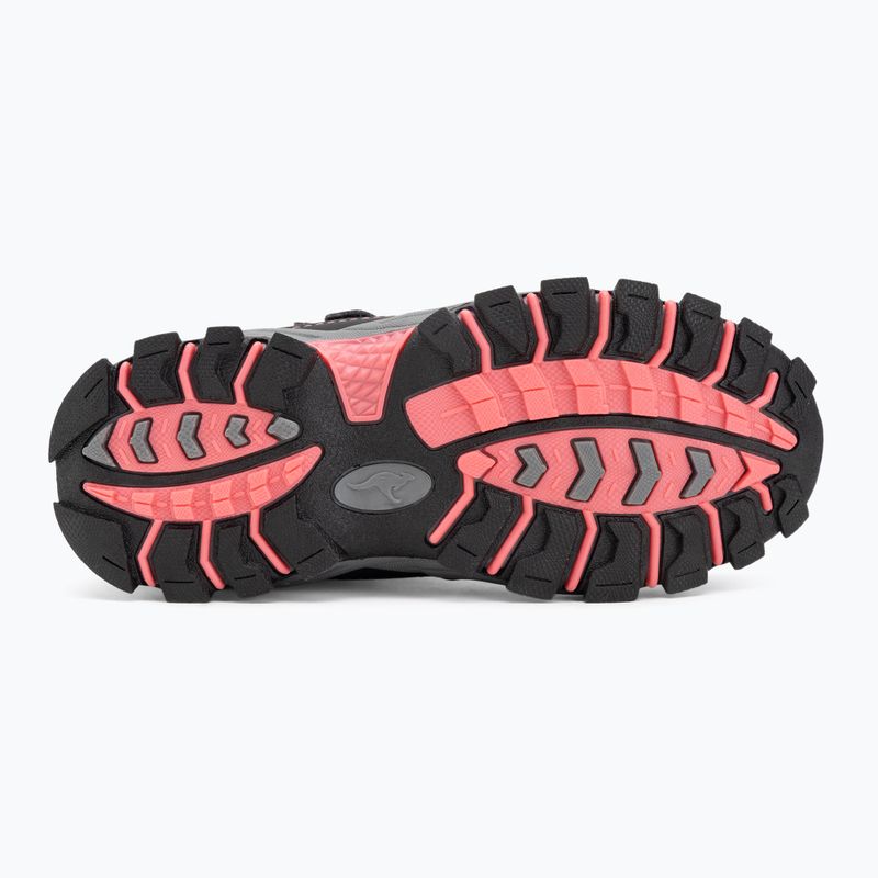 KangaROOS K-Robi KTX jet nero/rosa, stivali da neve per bambini 4