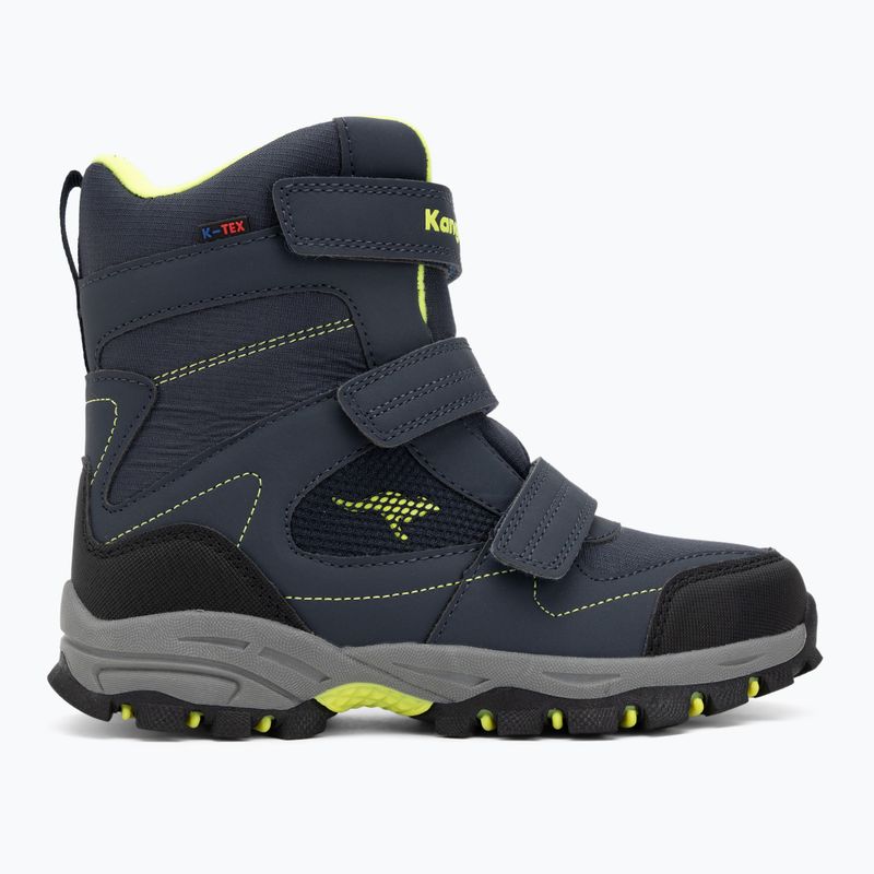 KangaROOS K-Robi KTX, stivali da neve per bambini, blu scuro/lime 2