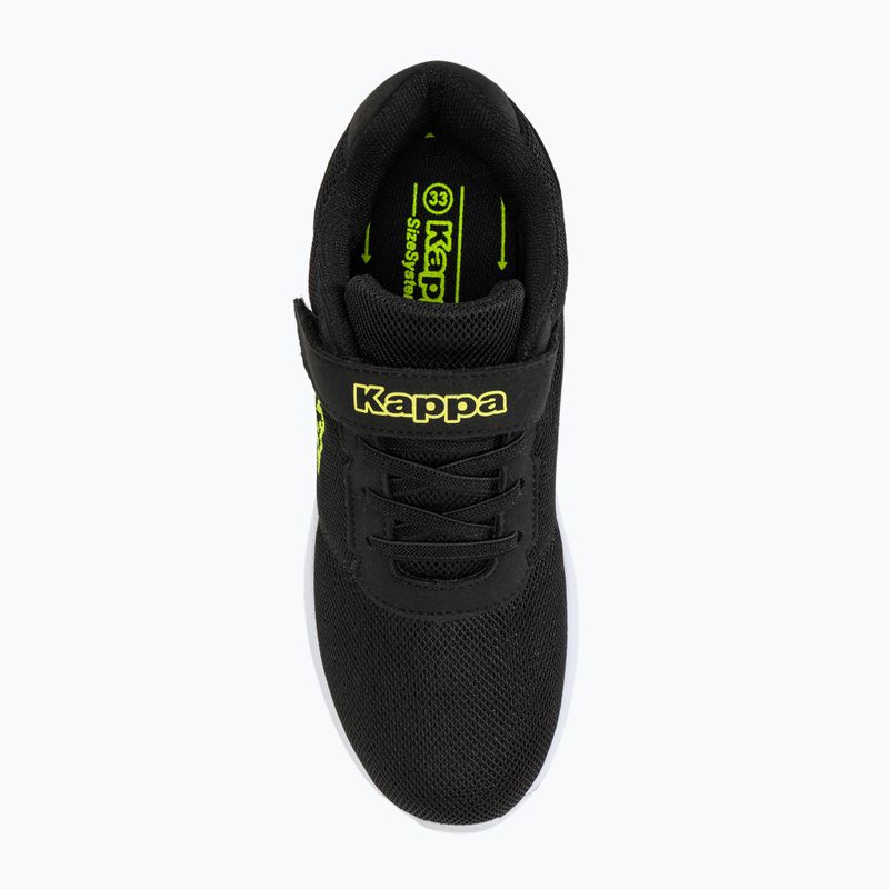 Sandali per bambini Kappa Tulasa nero/lime 5