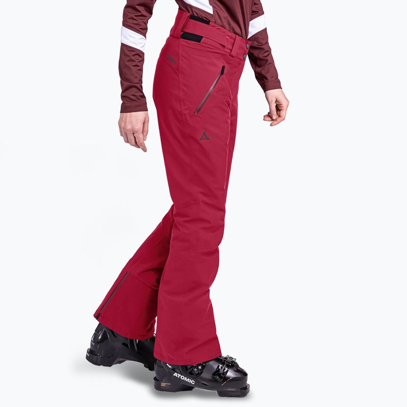 Pantaloni da sci da donna Schöffel Weissach merlot 3