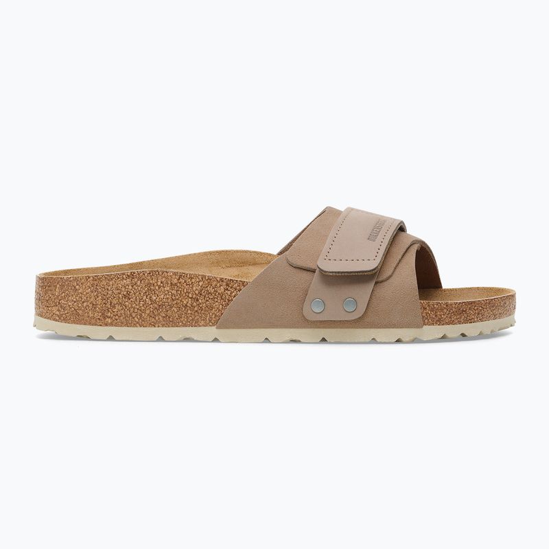 Infradito da donna BIRKENSTOCK Oita W LENB/LEVE Narrow taupe 8