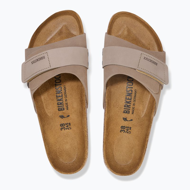 Infradito da donna BIRKENSTOCK Oita W LENB/LEVE Narrow taupe 10