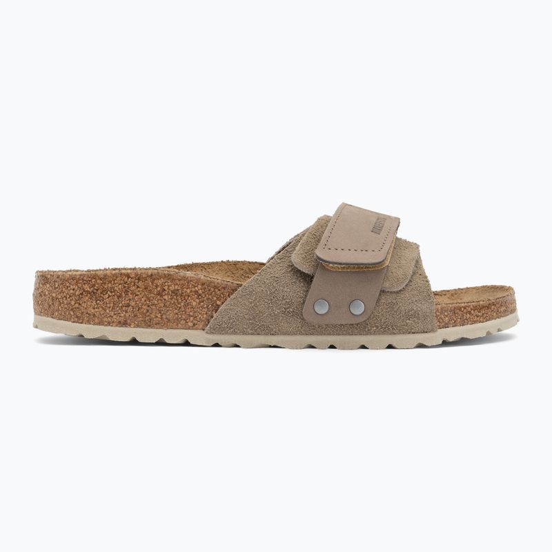 Infradito da donna BIRKENSTOCK Oita W LENB/LEVE Narrow taupe 2