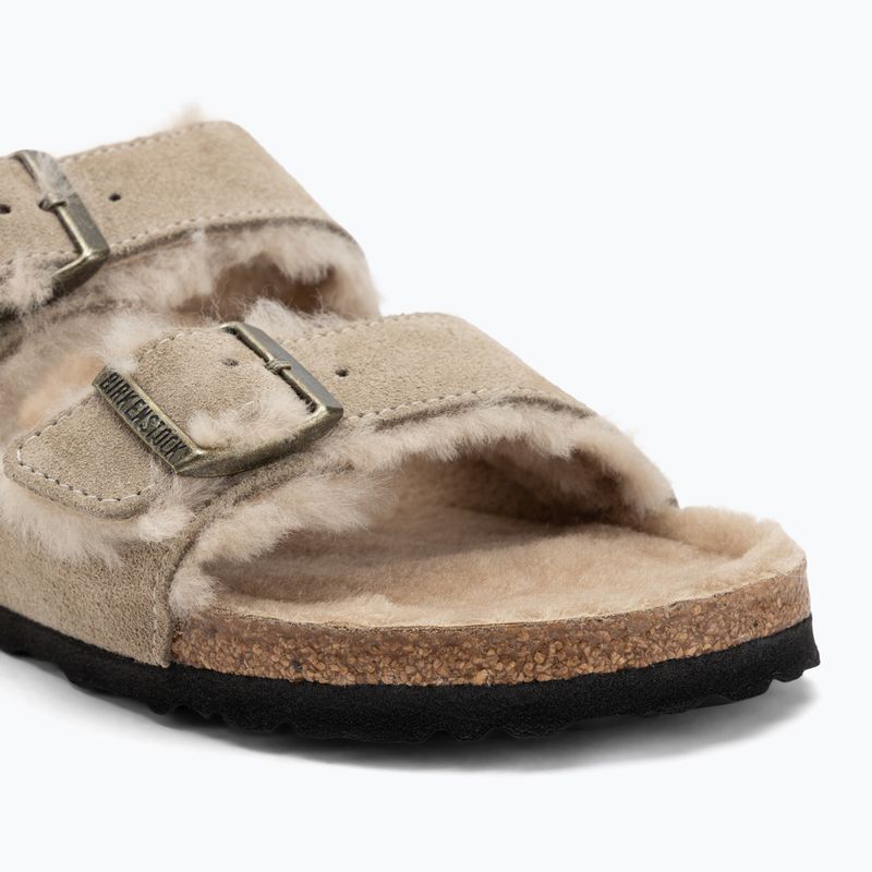 BIRKENSTOCK Arizona Shearling SL Narrow infradito taupe 7