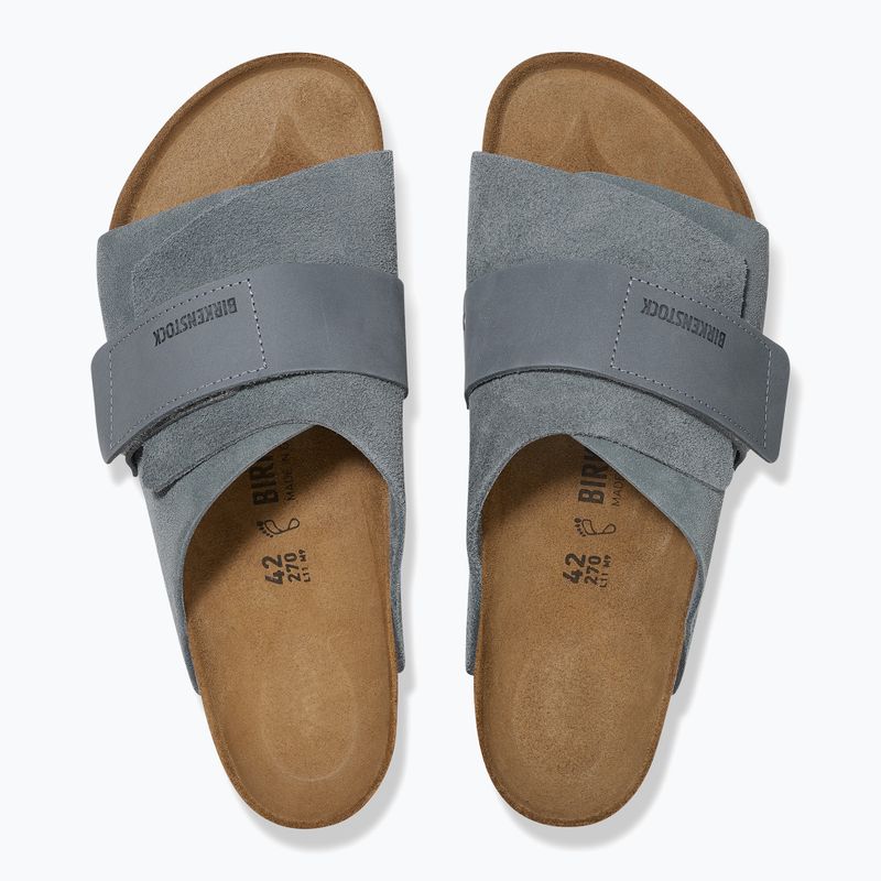 BIRKENSTOCK Kyoto LENB/LEVE Infradito strette grigio basalto 3