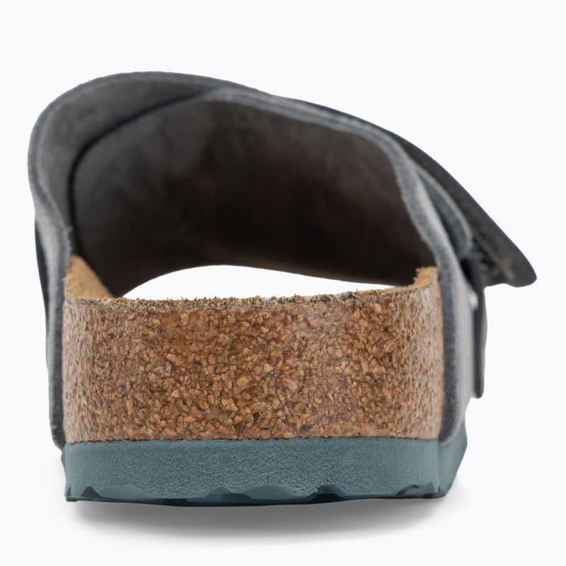 BIRKENSTOCK Kyoto LENB/LEVE Infradito strette grigio basalto 6