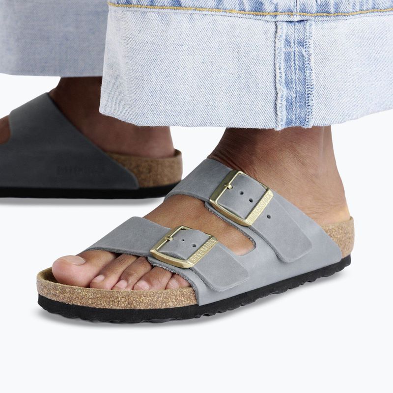 Ciabatte da donna BIRKENSTOCK Arizona LEOI Narrow basalt gray 10