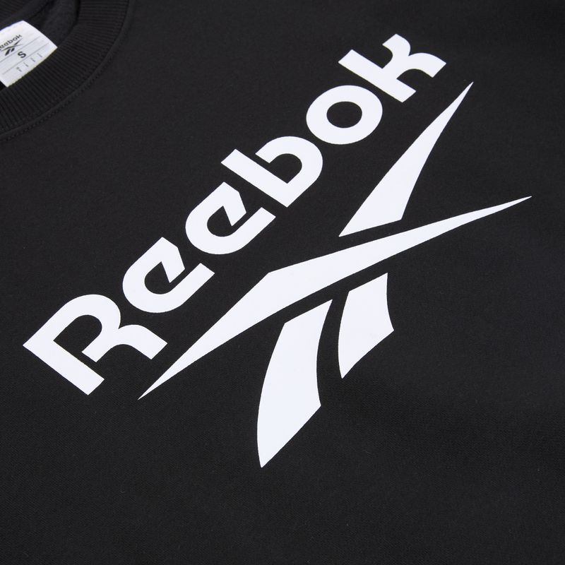 Reebok Identity Big Logo Fleece Crew donna nero 3