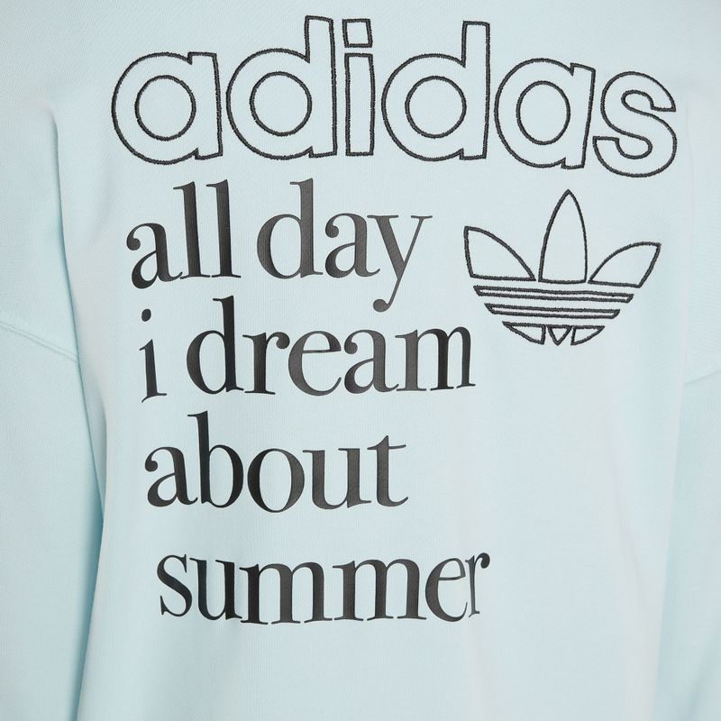Felpa adidas Graphic donna quasi blu 4
