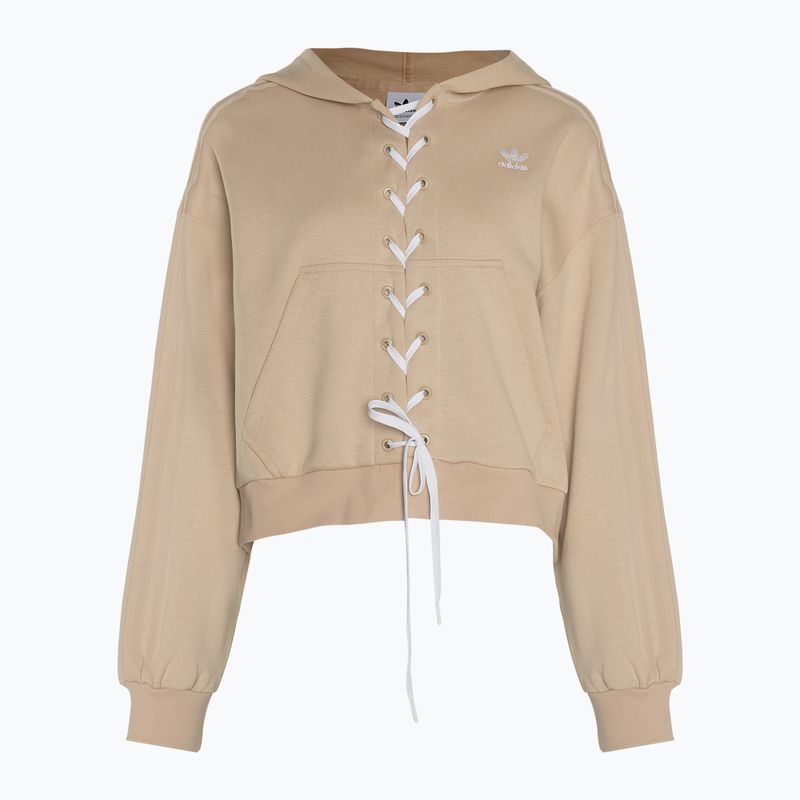 Felpa donna adidas Laced magic beige