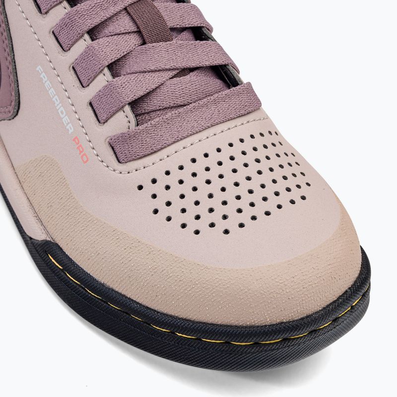 Scarpe da ciclismo piattaforma donna adidas FIVE TEN Freerider Pro wobder taupe/grigio/arancio acido 7