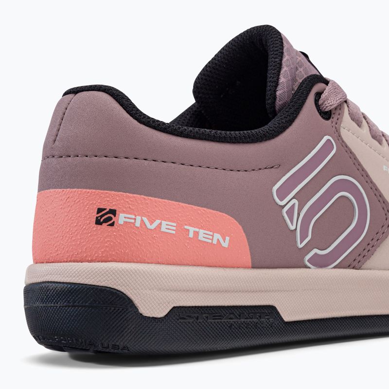 Scarpe da ciclismo piattaforma donna adidas FIVE TEN Freerider Pro wobder taupe/grigio/arancio acido 8