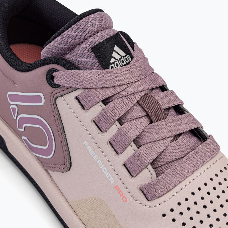 Scarpe da ciclismo piattaforma donna adidas FIVE TEN Freerider Pro wobder taupe/grigio/arancio acido 10