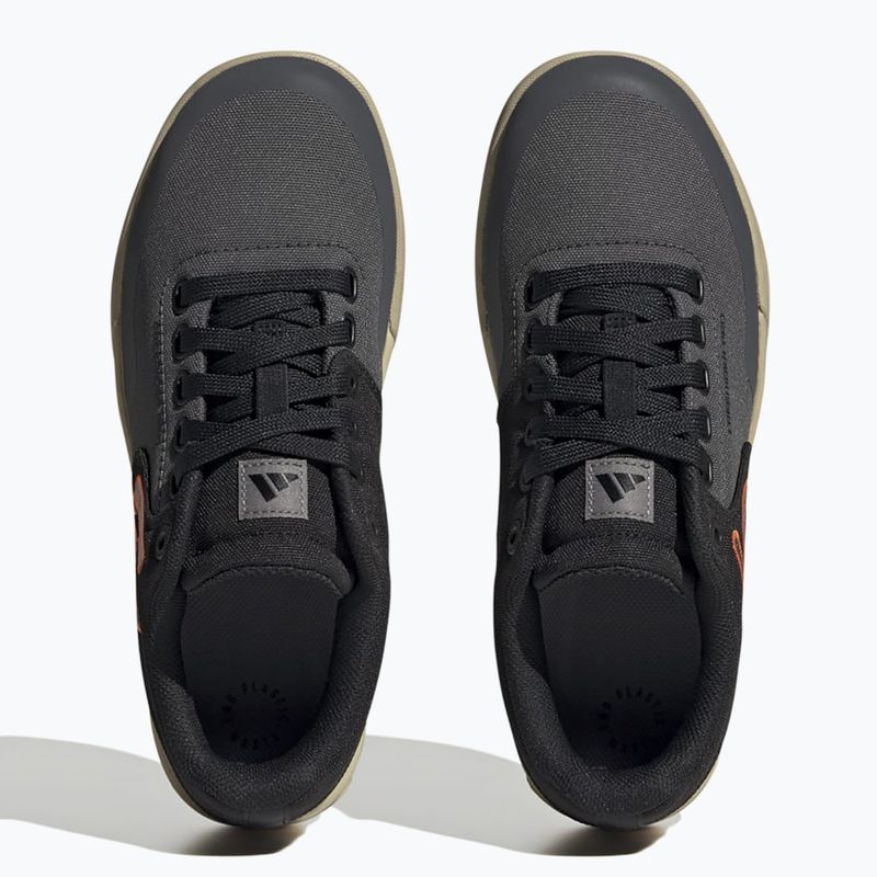 Scarpe da ciclismo piattaforma donna adidas FIVE TEN Freerider Pro Canvas W grigio sei/grigio quattro/arancio d'impatto 10