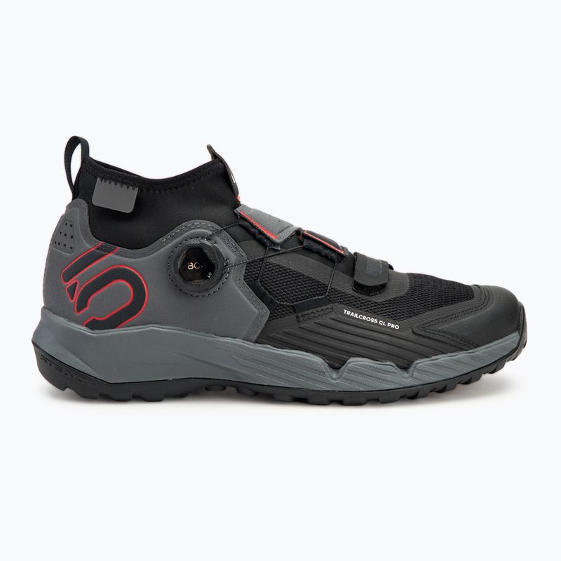 Scarpe da ciclismo MTB da uomo adidas FIVE TEN Trailcross Pro Clip-In grey five / core black / red 2