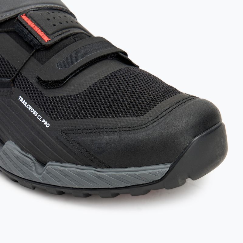 Scarpe da ciclismo MTB da uomo adidas FIVE TEN Trailcross Pro Clip-In grey five / core black / red 7