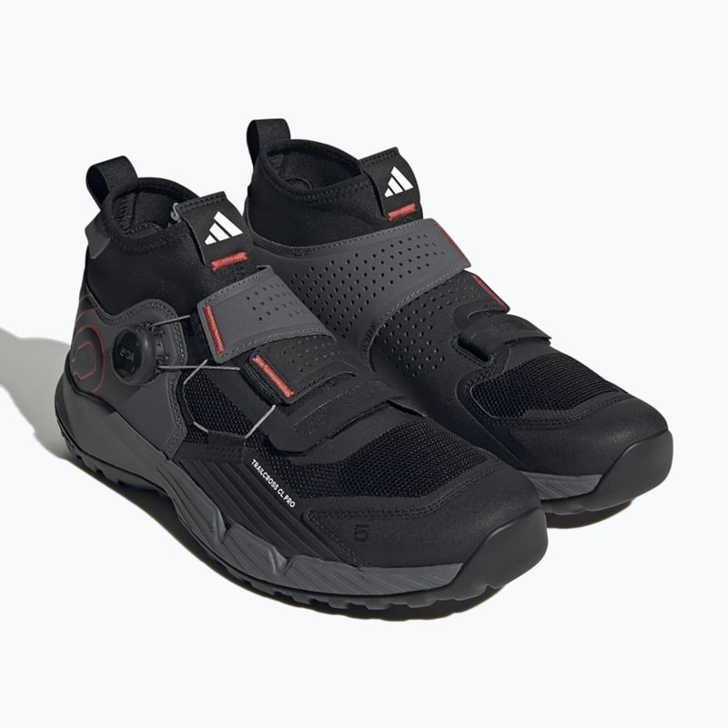 Scarpe da ciclismo MTB da uomo adidas FIVE TEN Trailcross Pro Clip-In grey five / core black / red 3