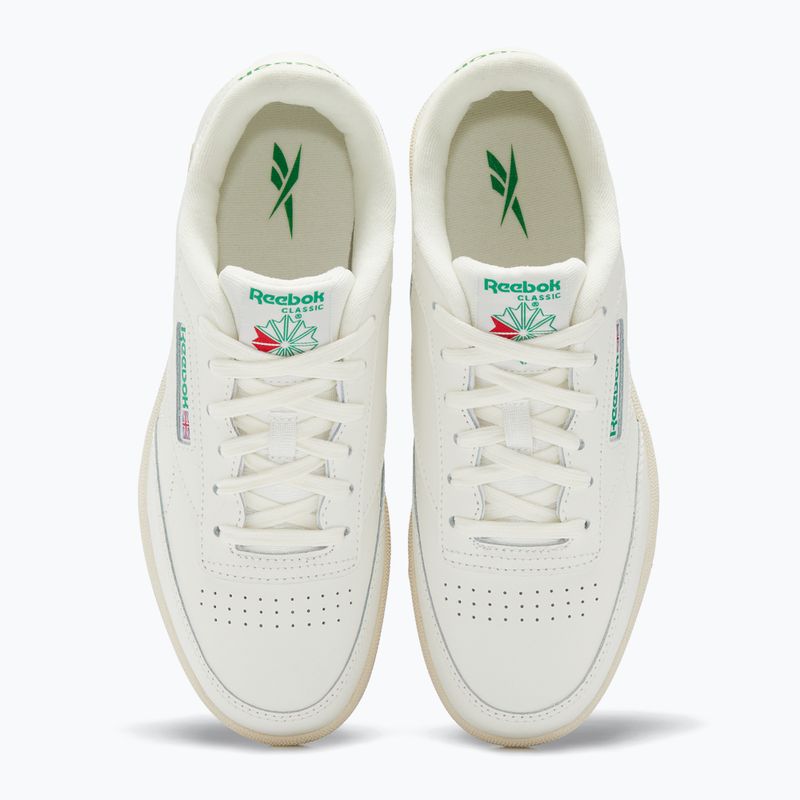 Scarpe da bambino Reebok Club C chalk/chalk/glegrn 5