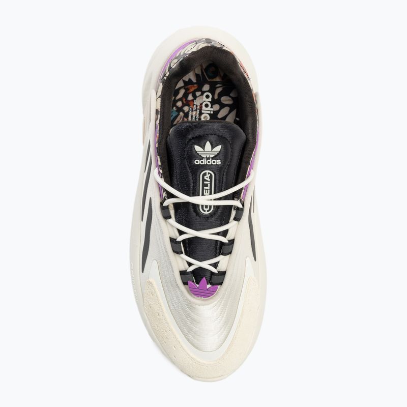 Scarpe da donna adidas Ozelia bianco sporco/nero scuro/shock purple 5