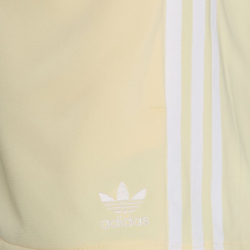 Pantaloncini da donna adidas Adicolor 3-Stripes quasi giallo 3