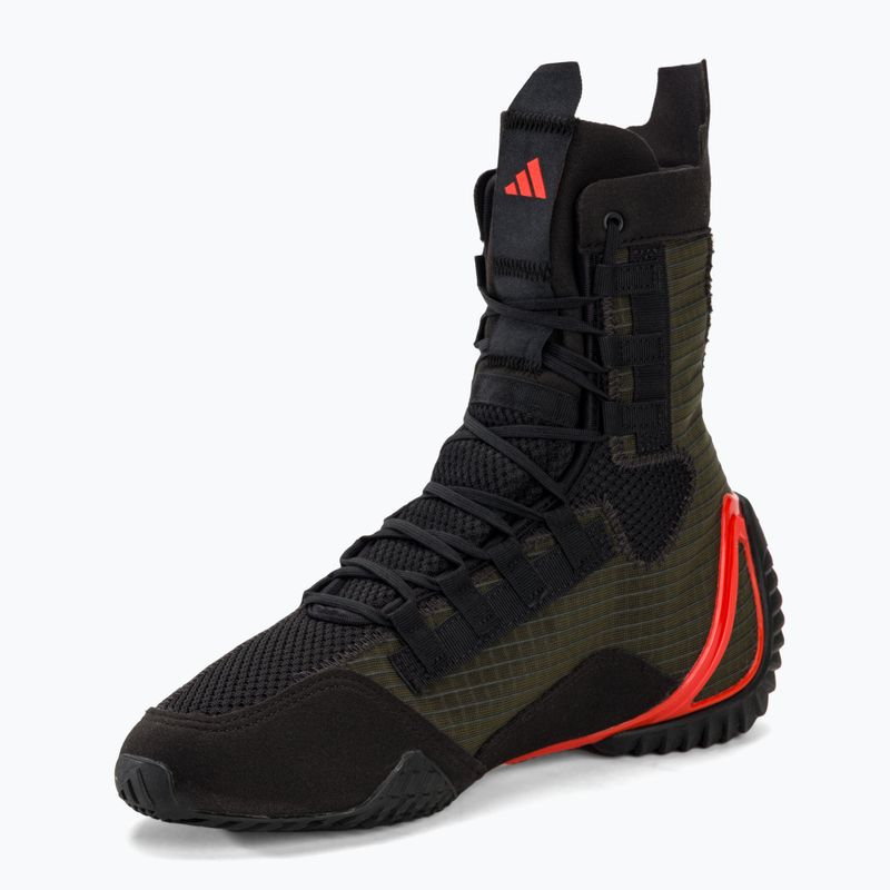 Scarpe da boxe adidas Speedex 23 carbonio/nero/rosso solare 7