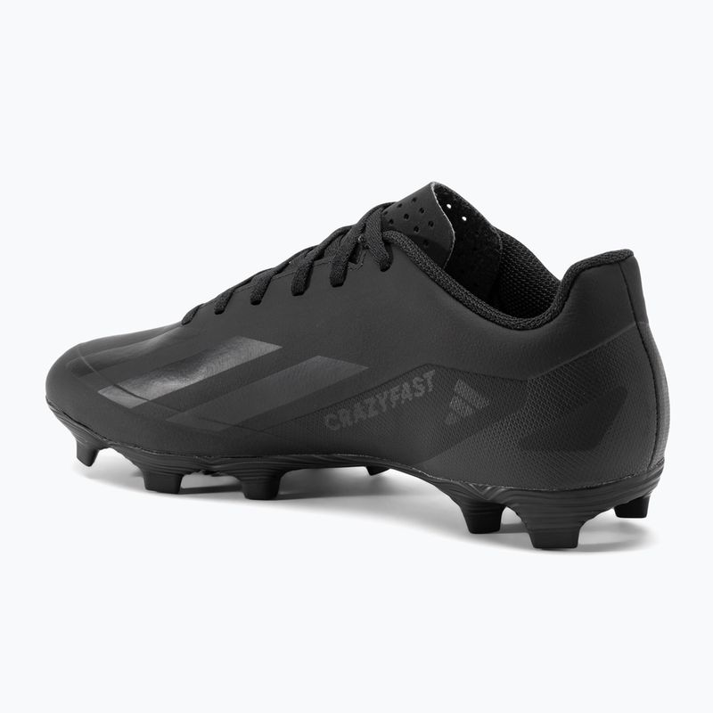 Uomo adidas X Crazyfast 4 FxG nucleo nero scarpe da calcio 3