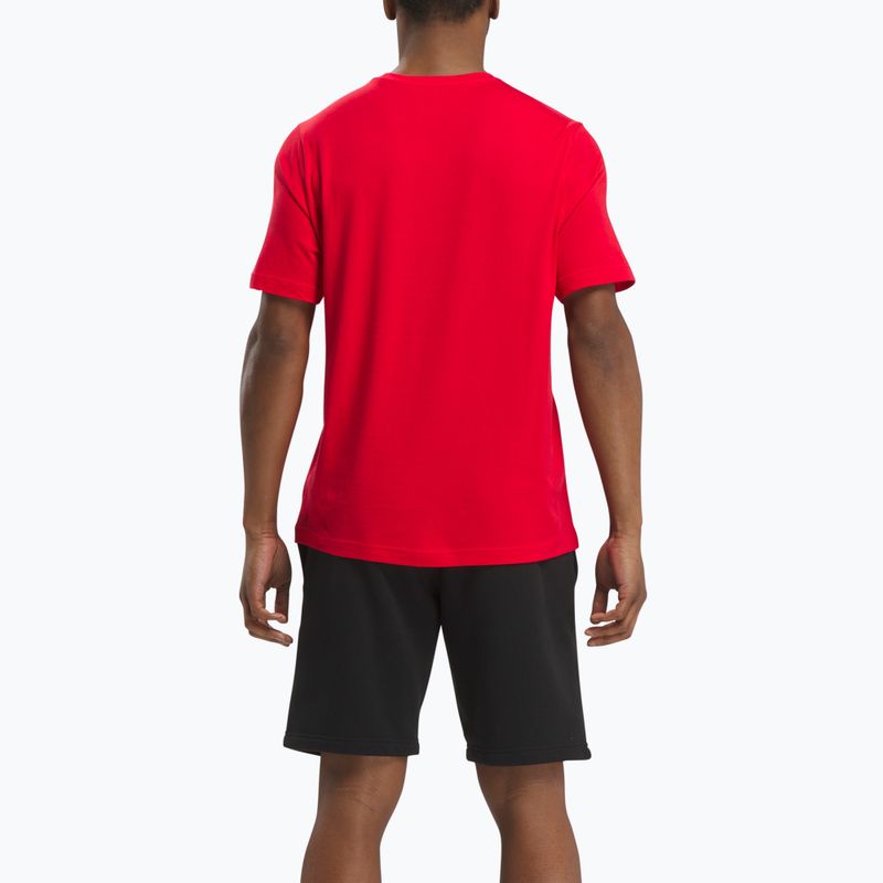 T-shirt Reebok Uomo Reebok Identity Big Logo Tee vector red 3