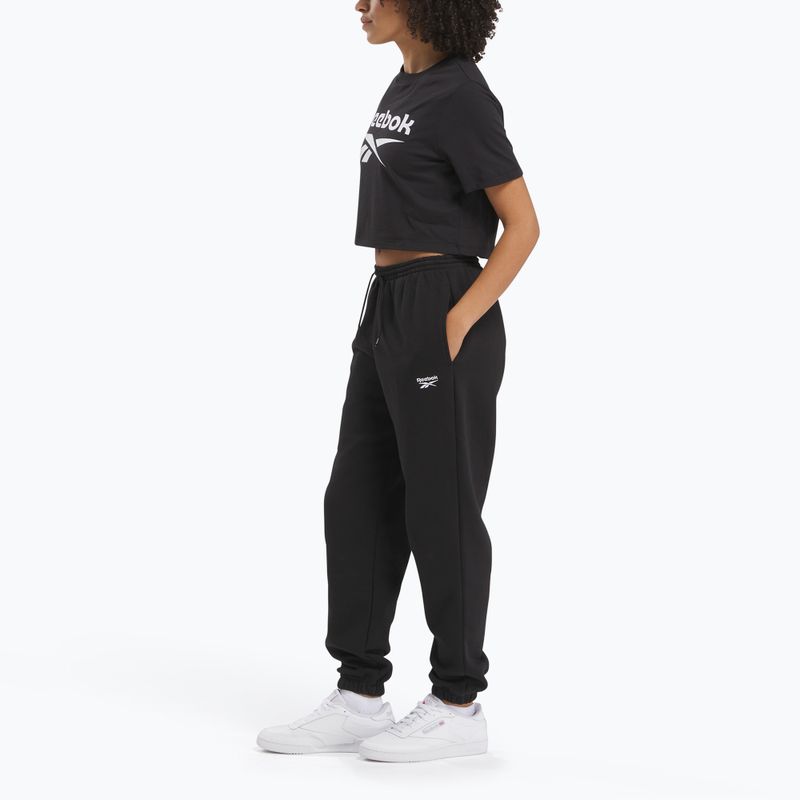 Reebok Identity Big Logo Crop Tee donna nero 2