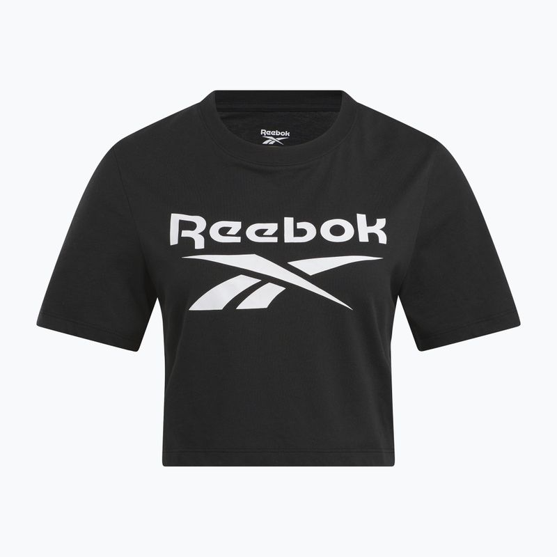 Reebok Identity Big Logo Crop Tee donna nero 4