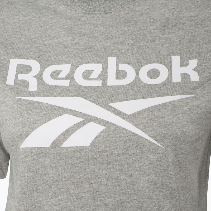Reebok Identity Big Logo Crop Tee donna grigio medio heather 3