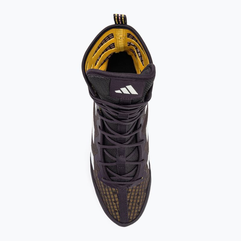 Scarpe da boxe adidas Box Hog 4 aurora nero/bianco scuro/spark 5