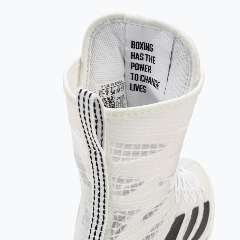 adidas Box Hog 4 nuvola bianca / nucleo nero / nuvola bianca scarpe da boxe 8