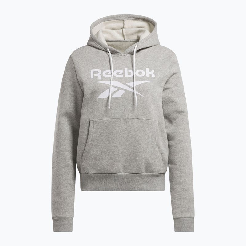 Felpa Reebok Identity Big Logo Fleece donna, grigio heather medio 3