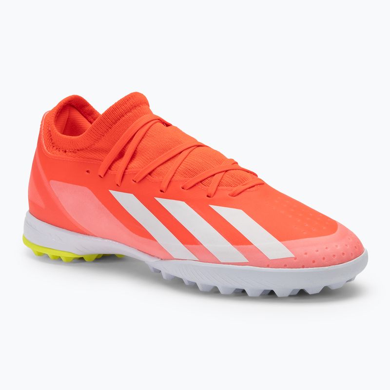 Uomo adidas X Crazyfast League TF scarpe da calcio rosso solare / nuvola bianca / squadra giallo solare