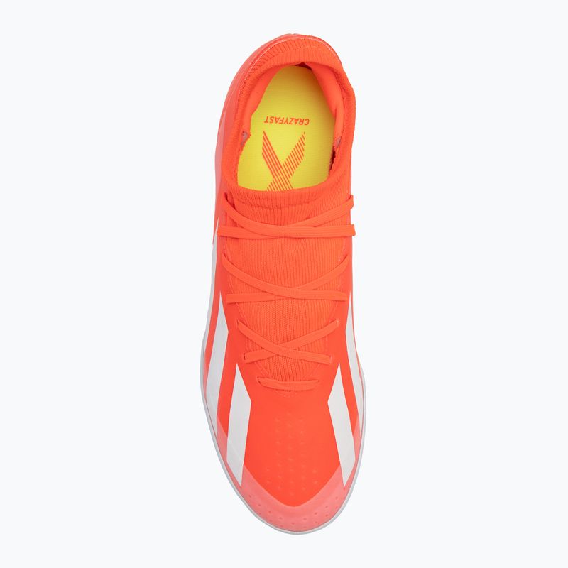 Uomo adidas X Crazyfast League TF scarpe da calcio rosso solare / nuvola bianca / squadra giallo solare 4