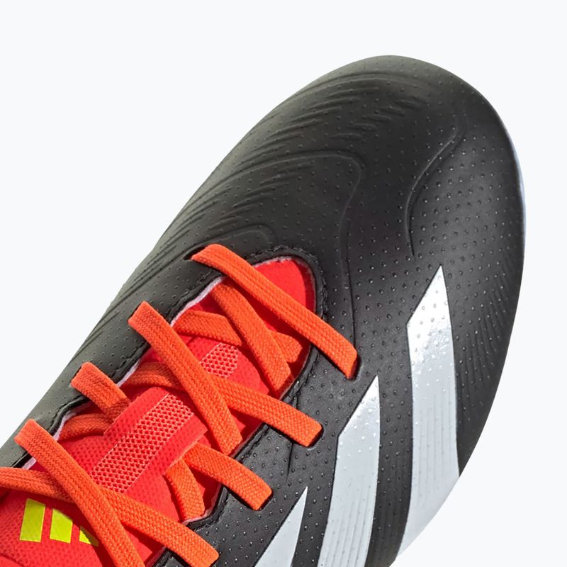 Scarpe da calcio adidas Predator League MG nero/bianco scuro/rosso solare per bambini 8