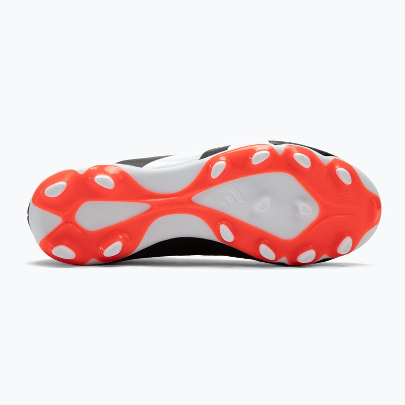 Scarpe da calcio adidas Predator League MG nero/bianco scuro/rosso solare per bambini 4