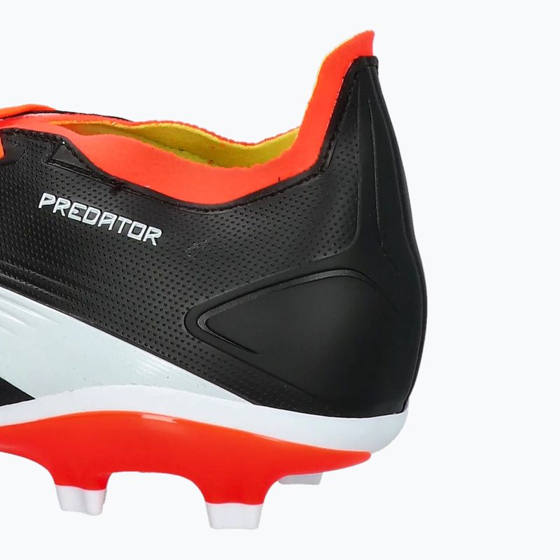 Scarpe da calcio adidas Predator League FG nucleo nero/bianco scuro/rosso solare 8