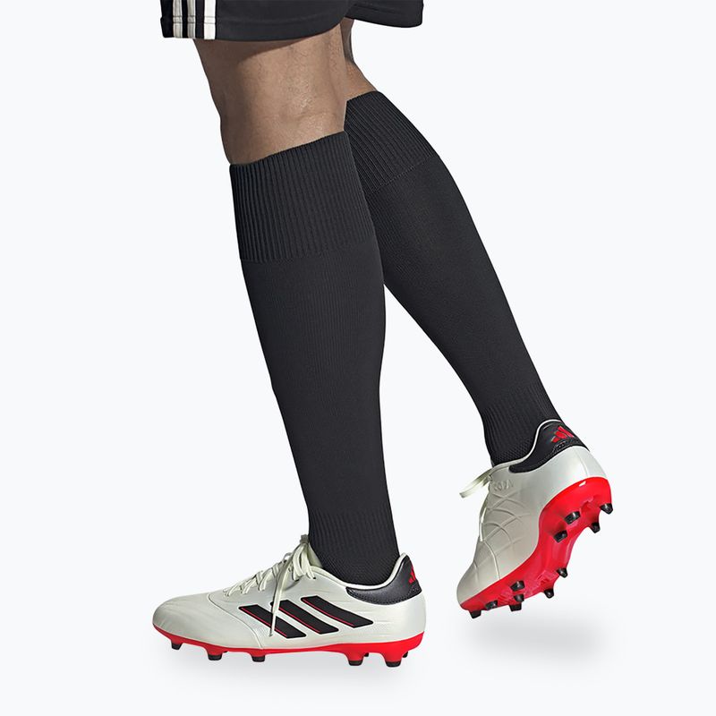 Scarpe da calcio adidas Copa Pure II League FG avorio/nero/rosso solare 4