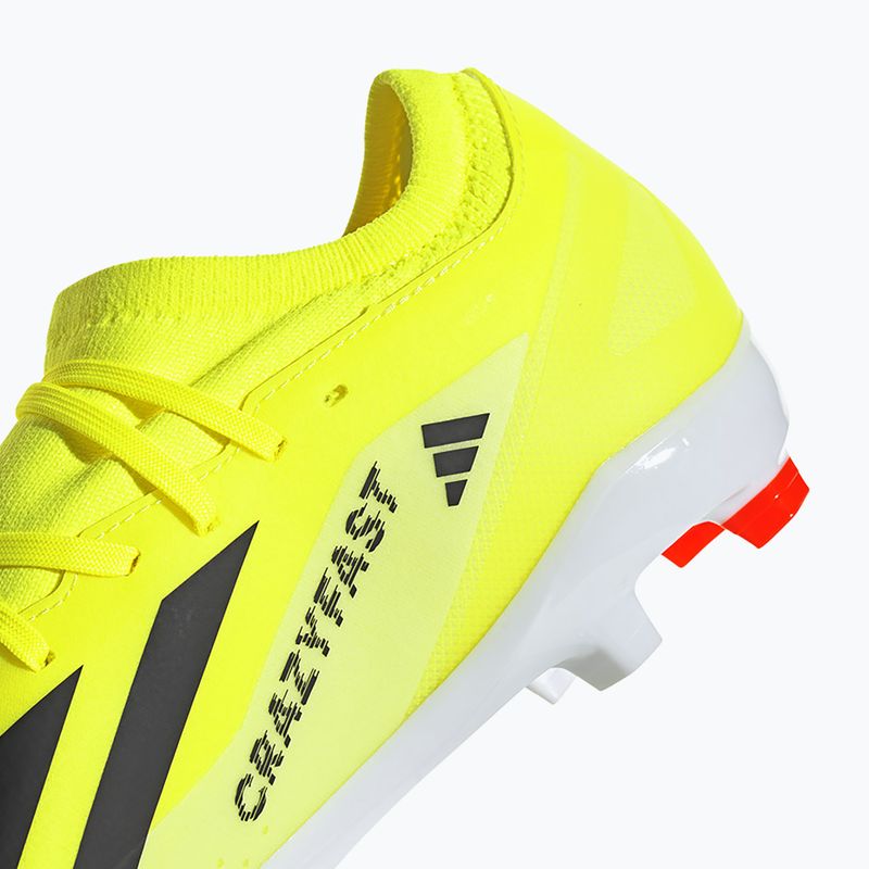 Uomo adidas X Crazyfast League FG squadra scarpe da calcio giallo solare / nucleo nero / cloud white 10