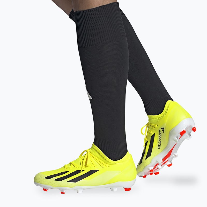 Uomo adidas X Crazyfast League FG squadra scarpe da calcio giallo solare / nucleo nero / cloud white 4