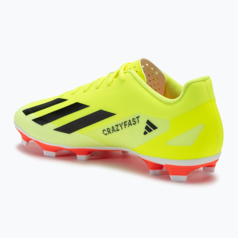 Uomo adidas X Crazyfast Club FxG squadra scarpe da calcio giallo solare / nucleo nero / cloud white 3